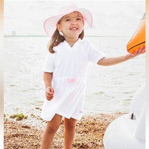 White and Pink Toddler Cover-Up dress
